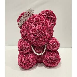 Handmade by me Artificial Roses Bear Unique Gift